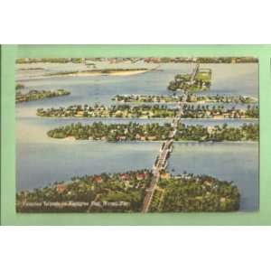   Venetian Islands in Biscayne Bay Miami Florida 
