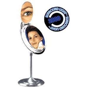  Zadro 9 Makeup Magnifying Vanity Mirror, Satin Nickel 