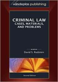 Criminal Law, (1600420427), David S. Rudstein, Textbooks   Barnes 