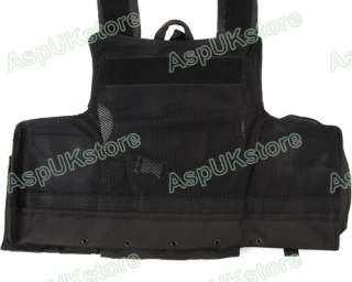 Molle Airsoft Tactical Strike Plate Carrier Vest  BK G  