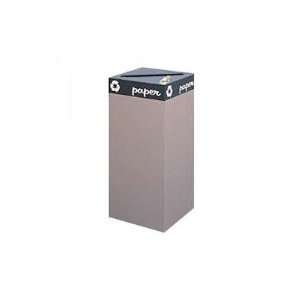   Square 44 H Recycling Receptacles Color Brown