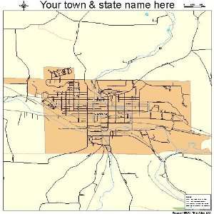  Street & Road Map of Titusville, Pennsylvania PA   Printed 