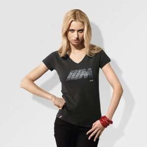  BMW Ladies M Studded Tee   Anthracite   Size Small 