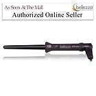 bellezza black clipless tourmaline curling iron 0 5 expedited shipping