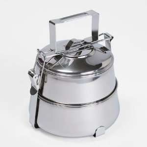  Classic 2 Tier Stainless Steel Food Carrier Kitchen 