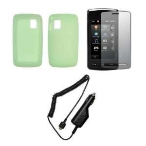   Cover Case + LCD Screen Protector + Rapid Car Charger for LG Vu CU920