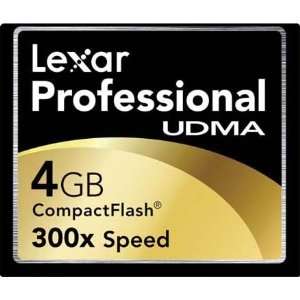 Tarjeta Lexar de Memoria Profesional Compact Flash 4GB UDMA 300X Ultra 