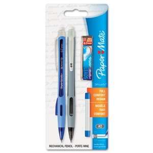   Silhouette Mechanical Pencil, Black, Lead Refill, 6 Erasers, 2 per Set