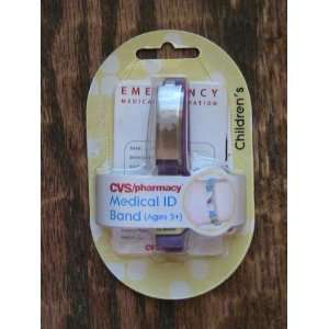    Childrens Medical ID Band ages 5 +