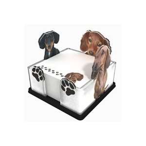   Note Holder with matching Dachshund Note Pad