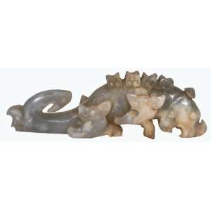  Dragon Statue Protector of Buddhism Jade Dragon Carving 