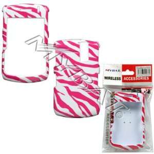  BLACKBERRY CURVE 8300/8330 PINK AND WHITE ZEBRA CASE COVER 