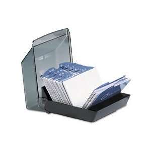  Rolodex 67197 Rolodex Covered Tray Business Card File, 100 