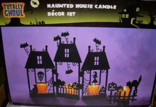 Haunted House Candle Décor Halloween Lights NIB  