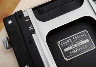 CLEAN WORKING GRAFLEX CROWN GRAPHIC with GRAFLOK BACK, 4X5 LARGE 
