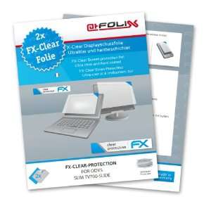  2 x atFoliX FX Clear Invisible screen protector for Odys 