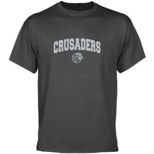  Holy Cross Crusaders Charcoal Logo Arch T shirt Sports 