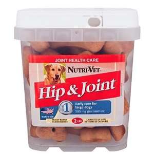  Nutri Vet Hip & Joint Wafer   Large Dogs   Peanut Butter 