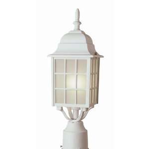  Trans Global Lighting 4421 WH The Standard 1 Light Outdoor Post 