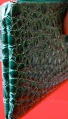 London SOHO Style Crocodile wristlet bag purse Teal  