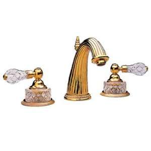   English Brass Bathroom Sink Faucets 8 Lav Faucet Regent Cut Crystal
