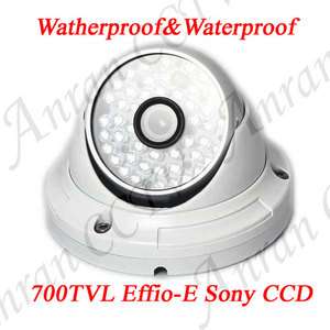   700TVL EFFIO E 1/3 SONY Exview CCD 48 IR D/N Dome Security CCTV Camera