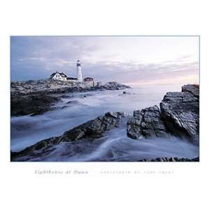  Lighthouse at Dawn Finest LAMINATED Print Antony Sweet 