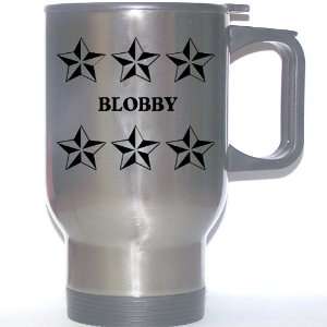  Personal Name Gift   BLOBBY Stainless Steel Mug (black 