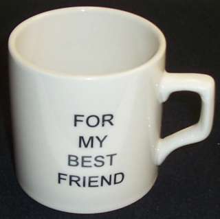 For My Best Friend Coffee Mug Cup Flip Middle Finger  