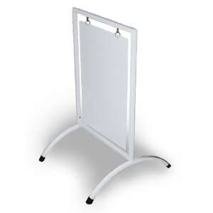  Sidewalk sign stand with swinging sign blank, ColorsWhite 