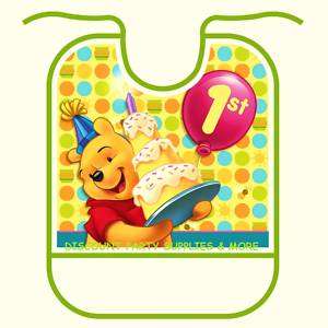Winnie the Pooh Bib1st Birthday Dots Party Supplies 1pc  