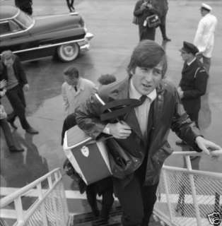 Beatles Photo ~John Lennon Boards Plane, Mid 60s~  