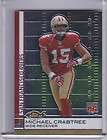 2009 TOPPS FINEST #70 MICHAEL CRABTREE ROOKIE RC SAN FRANCISCO 49ERS