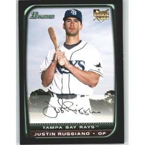  2008 Bowman #202 Justin Ruggiano RC   Tampa Bay Devil Rays 