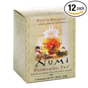 Numi Tea Petite Bouquet   Assorted Flowering Teas, 4 Count Box (Pack 