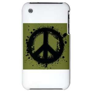  iPhone 3G Hard Case Peace Symbol Ink Blot 