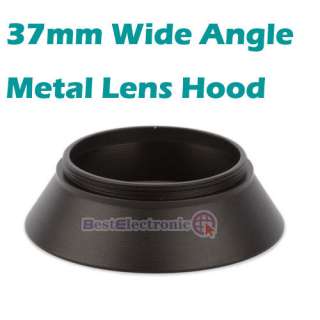 New 37 mm 37mm Wide Angel Metal Lens Hood for Wide Angle Lens Screw in 