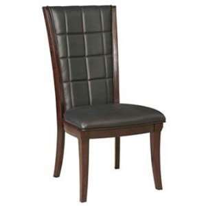  Broyhill Avery Avenue Leather Upholstered Back Side Chair Set 