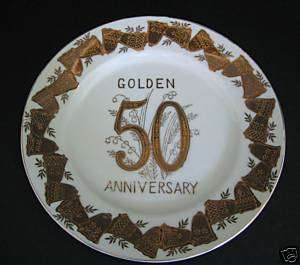 50th GOLDEN ANNIVERSARY PLATE BY SUPREME QUALITY T.M.J.  