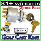 ezgo ignition key switch 81 gas electric golf cart with lights 4 prong 