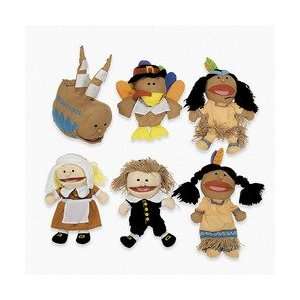  Premium Happy Kids Thanksgiving Plush Hand Puppets Toys & Games