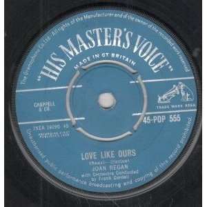  LOVE LIKE OURS 7 INCH (7 VINYL 45) UK HIS MASTERS VOICE 