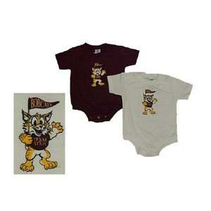   State Bobcats Infant/Romper/Texas State/Bobcat With Pennant Sports