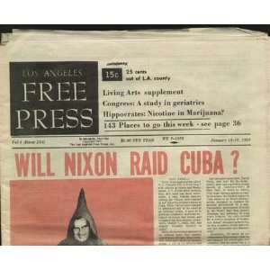 Los Angeles Free Press 1969 234 Nixon Cuba