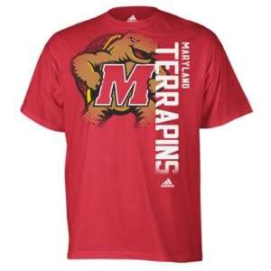 Maryland Terrapins Adidas Battlegear T Shirt sz XXL 2XL  