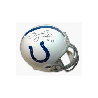 Bob Sanders Autographed Indianapolis Colts NFL Riddell Replica Full 