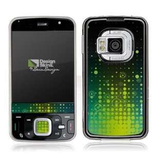  Design Skins for Nokia N96   Stars Equalizer yellow/green 