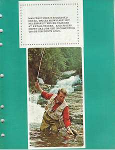 True Temper Fishing Catalog 1969 Uni Spin  Invader 26  