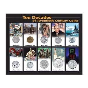  10 Decades of 20th Century Coins