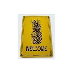  Seaweed Surf Co Welcome Aluminum Sign 18x12 in Yellow 